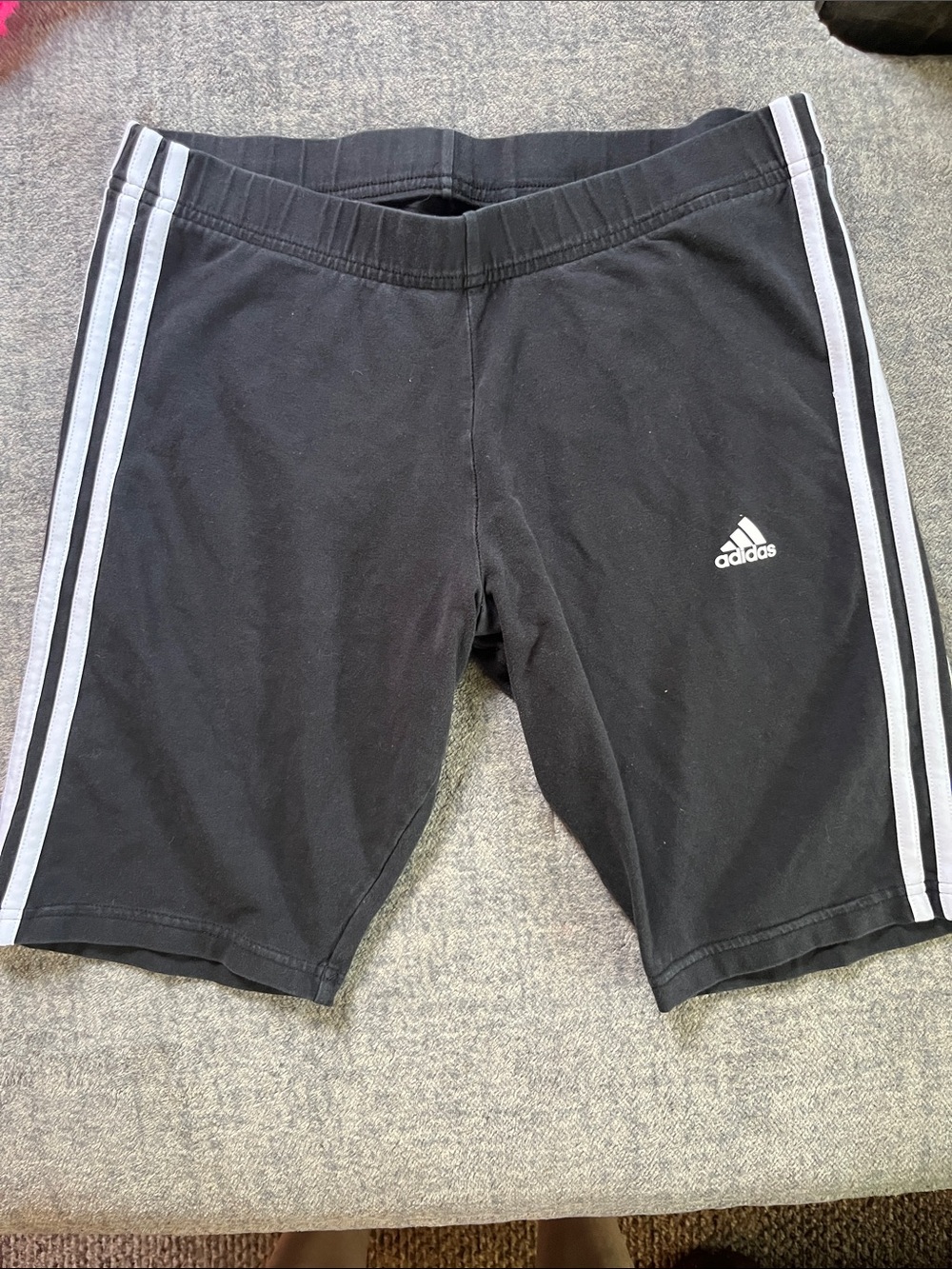 adidas Black Athletic Shorts with White Side StripesAdidas shorts